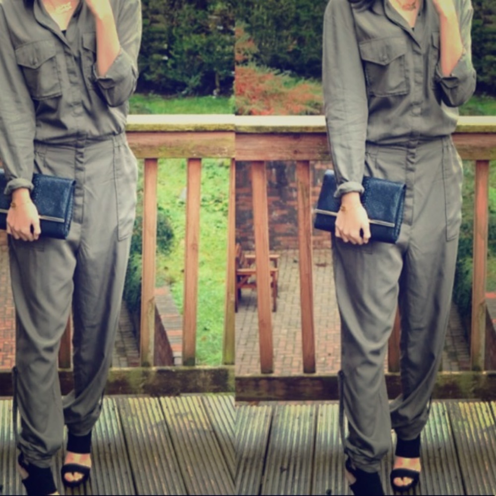 H&M Army Green Jumpsuit